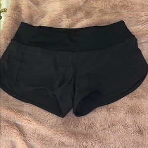 Lululemon Black Speed Up Shorts